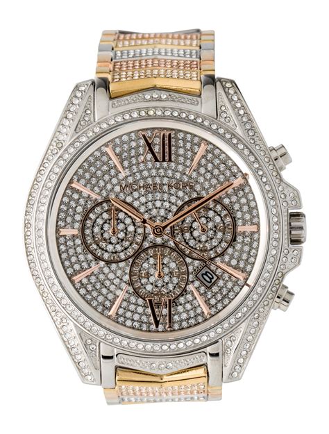 michael kors oversized whitney pavé tri-tone watch|Oversized Whitney Pavé Tri.